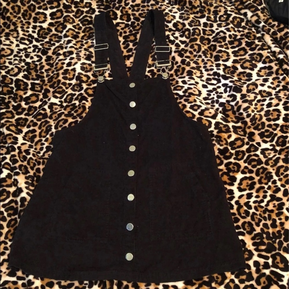 Corduroy overall dress